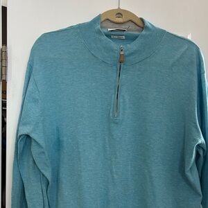 Peter Millar Sky Blue Quarter-Zip Pullover
